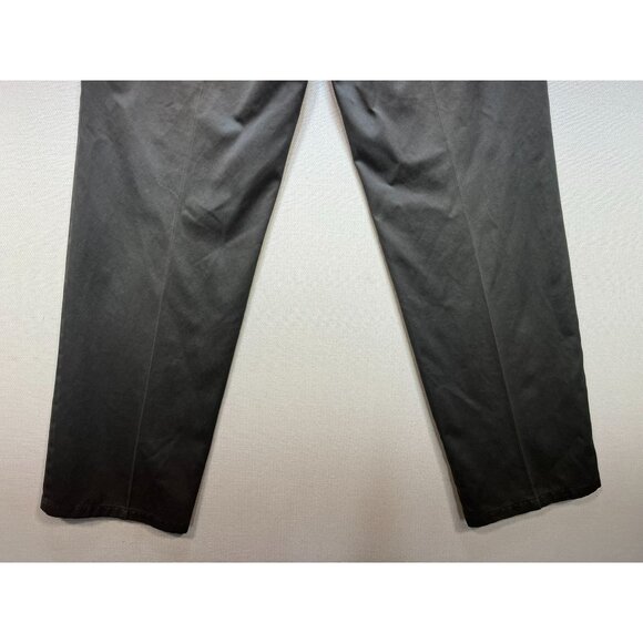 Dockers Men's Straight Fit Chino Pants Flat Front Size 34x32 Gray Soild Casual - Picture 10 of 10